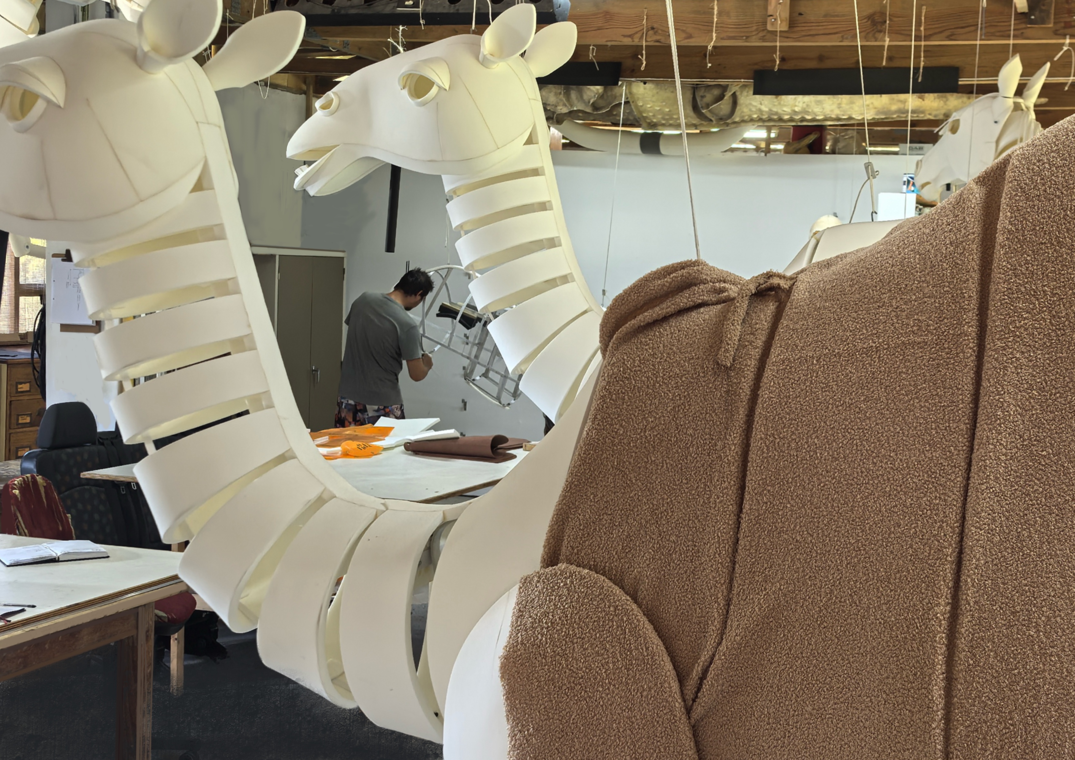 Testing the Fabric colour and texture